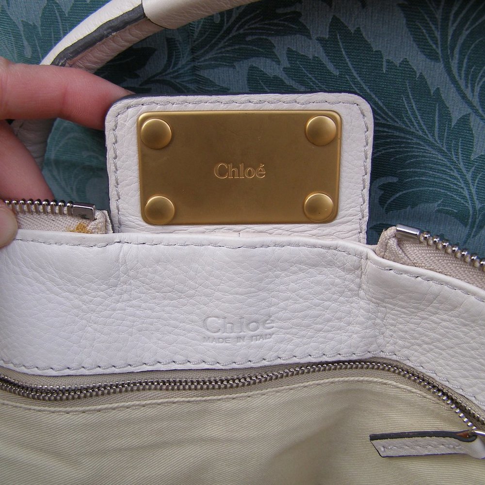 Off-White CHLOE Paddington in Excellent Condition, LIKE NEW w/Dust Bag - Picture 13 of 16